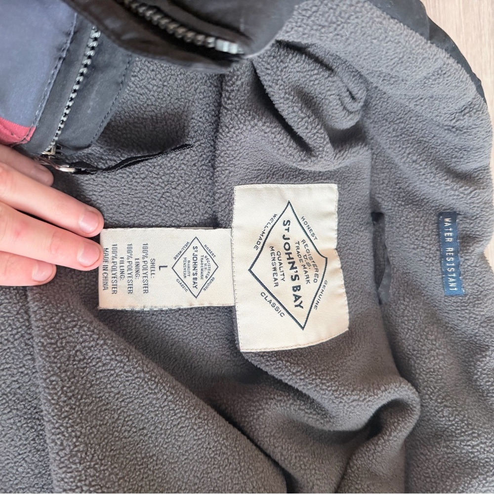 St. John's Bay Gray Raincoat